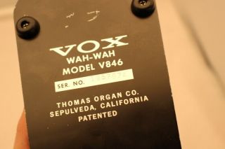 Vintage 1974 VOX V846 Wah Pedal - & 5