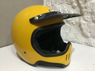 Vintage 1975 Simpson Full Face Motocross Motorcycle Racing Helmet Sz 7