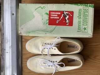 vintage converse shoes made in usa from 1980,  very rare 4