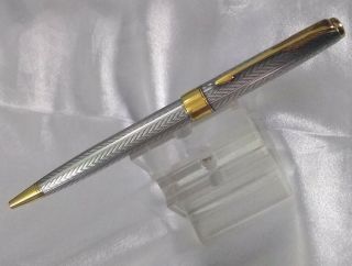 Vintage Parker Sonnet Fougere Sterling Silver Ballpoint Pen