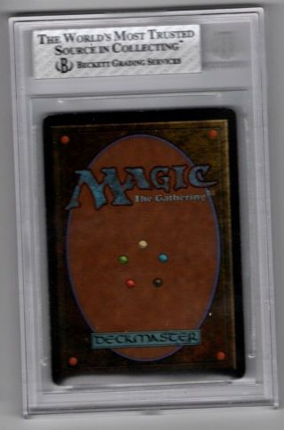 MTG Magic The Gathering WORD OF COMMAND Beta - Beckett GRADED 6 EX - MT Reserved 2