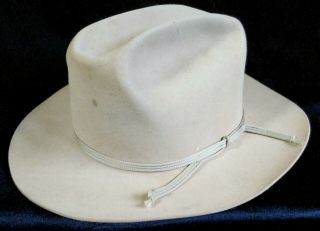 Vintage 1950s 1960s 7 - 5/8 Resistol Western Cowboy Hat 2