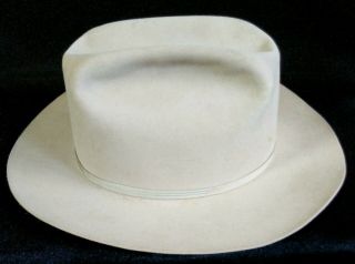 Vintage 1950s 1960s 7 - 5/8 Resistol Western Cowboy Hat 3