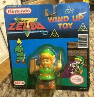 The Legend Of Zelda Nintendo Nes 1989 Wind - Up Vintage Toy Figure Rare & Rare