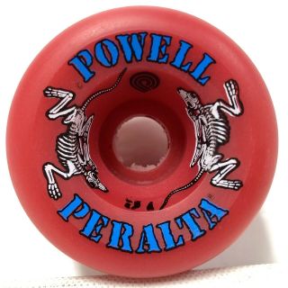 NOS Powell Peralta Two - Rats Set Bones Wheels 60mm Red OLD STOCK 1987 Vintage 7