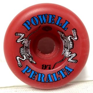 NOS Powell Peralta Two - Rats Set Bones Wheels 60mm Red OLD STOCK 1987 Vintage 8