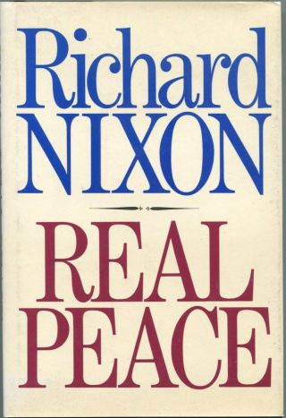 Richard Nixon Us President Real Peace Rare Signed Autograph Book