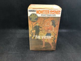 Vintage 1971 Aurora Monster Scenes The Victim Snap - Together Model Kit 632 3