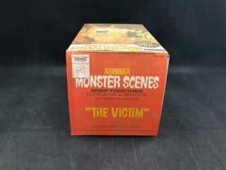 Vintage 1971 Aurora Monster Scenes The Victim Snap - Together Model Kit 632 5