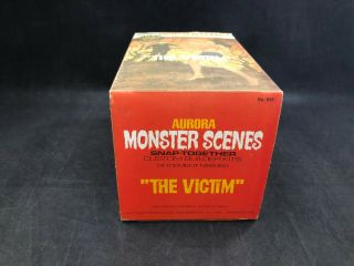 Vintage 1971 Aurora Monster Scenes The Victim Snap - Together Model Kit 632 6