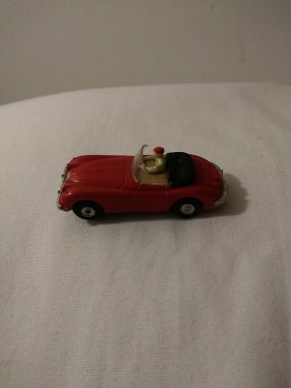 Extremely Rare Vintage Aurora Vibrator Ho Scale Slot Car Red Jaguar Convertible