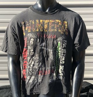 Vintage 1995 Pantera Vulgar Display Of Power Concert Far Beyond Driven T Shirt