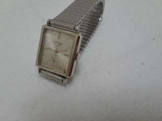 Vintage Wristwatch Longines 17 J Cal 370 10 K White Gold Filled Swiss