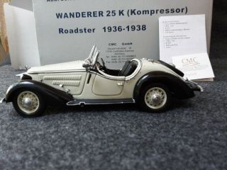 Rare Cmc Audi Wanderer 25 K (kompressor) Roadster 1935 - 1938 Limited Number 725