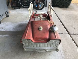 Vintage Murray Fire Truck Pedal Car 3