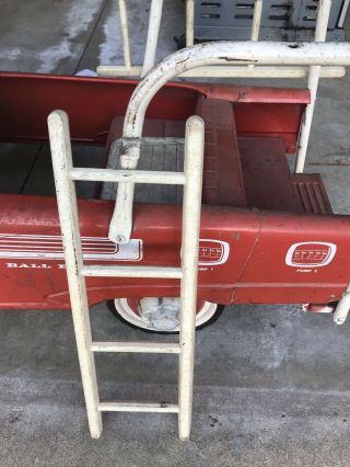 Vintage Murray Fire Truck Pedal Car 4