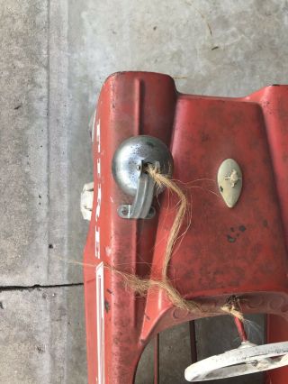 Vintage Murray Fire Truck Pedal Car 7