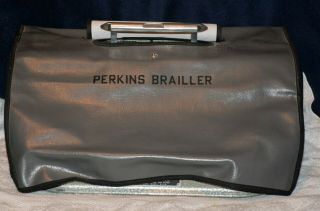 Perkins Brailler David Abraham Howe Press Vintage Brailer W/ Dust Cover