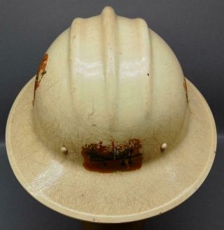 VINTAGE E.  D.  BULLARD CO.  HARD BOILED FIBERGLASS IRONWORKER HARD HAT - NO LINER 4