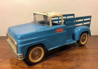 Vintage Tonka Step Side Stake Farm Pickup Truck Pressed Steel Toy 1960’s