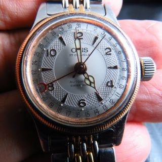 Vintage Swiss Made Oris Jumping Day Big Crown Automatic Lady Watch