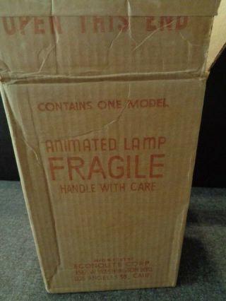 Vintage Econolite Corp.  Roto - Vue Lamp Junior Motion Lamp Forest Fire W/box