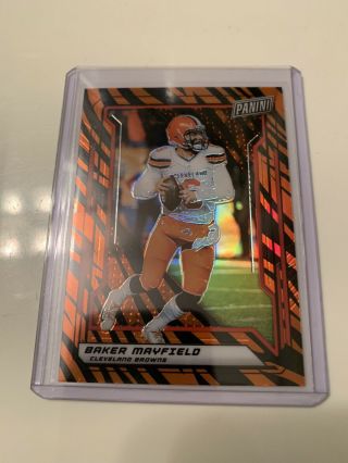 2019 Panini National Baker Mayfield Tiger Stripe Ssp Very Rare Browns