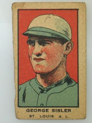 George Sisler W - 551 Vintage Collectible Baseball Card
