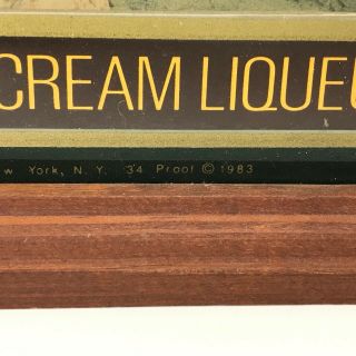 Vintage Bailey ' s The Irish Cream Bar Sign Clock 1983 3