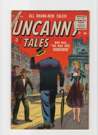 Uncanny Tales 40 Fn - 5.  5 Vintage Marvel Atlas Comic Pre - Hero Horror Silver 10c