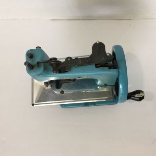 1950s Vintage Rare BLUE SINGER Toy Sewing Machine model 20 SewHandy 3