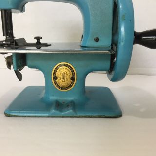 1950s Vintage Rare BLUE SINGER Toy Sewing Machine model 20 SewHandy 7