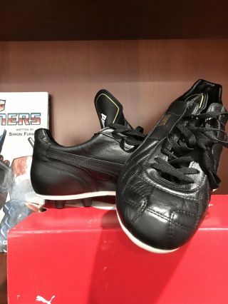 Puma King Classic Shoes Cleats - - All Black - Us 10.  5 Vintage