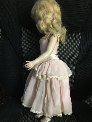 Vtg Alexander Hard Plastic Doll Margaret Rose Orig Dress 17” And 6