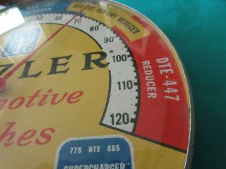 Vintage 1940‘s Ditzler Paint Advertising Thermometer Sign Gas Oil - Cool 7