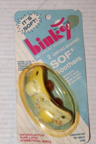 Airplane Binky Baby Pacifier 2 Ortho Shaped Sof Soothers Vintage Nos 1991