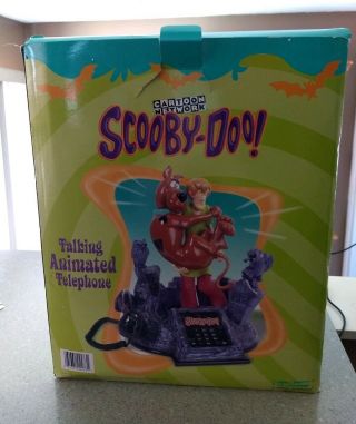 Scooby Doo Talking Animated Movement Lights Sounds Telephone Phone Vintage Box