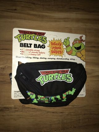 Vintage 1989 Teenage Mutant Ninja Turtles Mirage Studios Waist Bag Fanny Pack