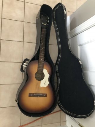 Vintage Framus Amateur Acoustic Guitar Made In Germany W/ Case Rare