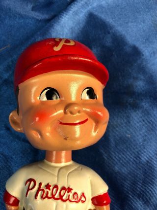Vintage 1960 ' s Philadelphia Phillies Bobble Head Nodder Gold Base 2
