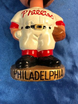 Vintage 1960 ' s Philadelphia Phillies Bobble Head Nodder Gold Base 3