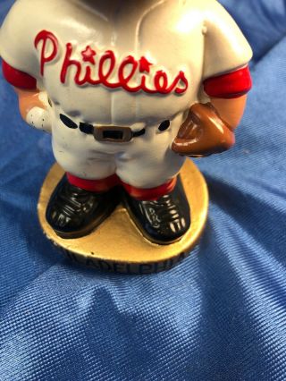 Vintage 1960 ' s Philadelphia Phillies Bobble Head Nodder Gold Base 8