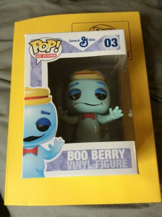 Funko Pop Ad Icons Boo Berry 03 Vaulted Very Rare W/free Pop Protector