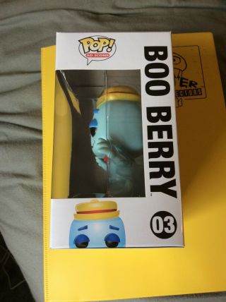 Funko Pop Ad Icons Boo Berry 03 Vaulted Very Rare W/Free Pop Protector 3