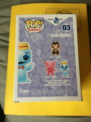 Funko Pop Ad Icons Boo Berry 03 Vaulted Very Rare W/Free Pop Protector 4