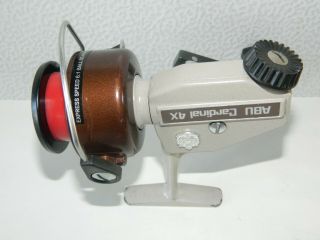 Vintage Reel Abu Cardinal 4 X Spinning Reel Made In Sweden