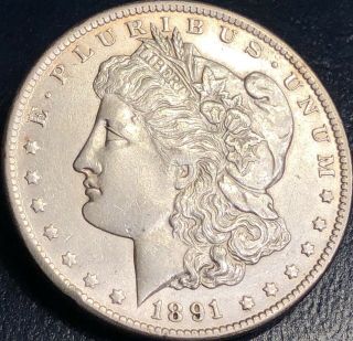 , Rare 1891 - Cc Morgan Silver Dollar Coin - Spitting Eagle Vam M830