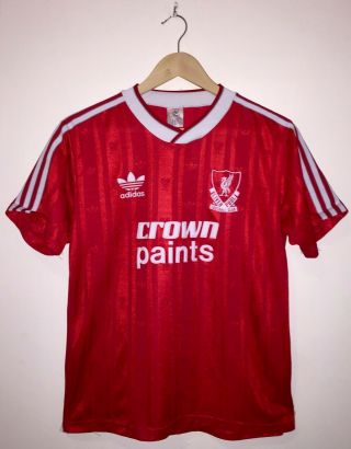 Liverpool 1987 - 1988 Vintage Football Shirt Crown Paints Adidas Mens