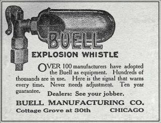 Vintage Buell Exhaust Whistle 1920s Ford Henderson Indian Cadilac Pope Harley
