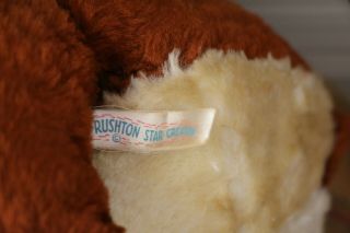 Vintage Rushton Teddy Bear,  Tagged,  16 IN,  Vintage Rushton Toy Atlanta Georgia 4